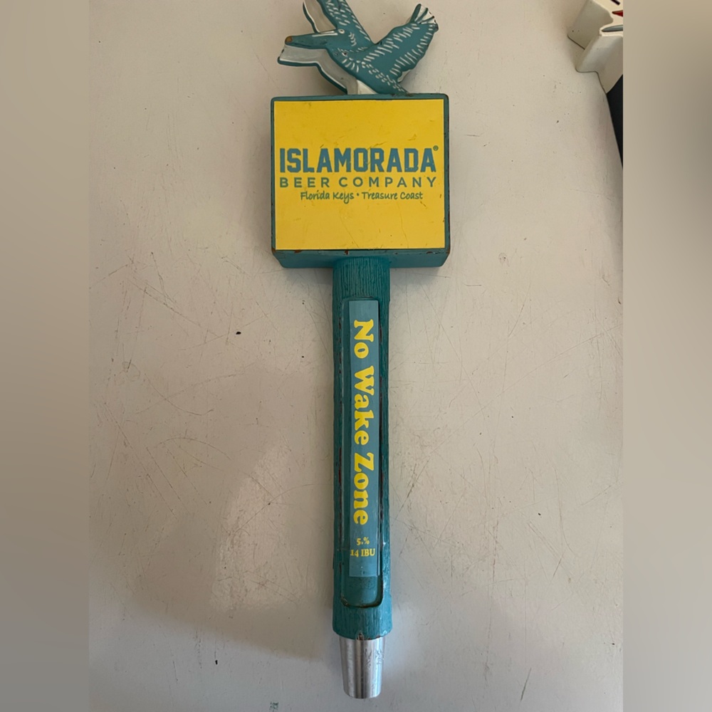 Islamorada No Wake Zone tap handle
